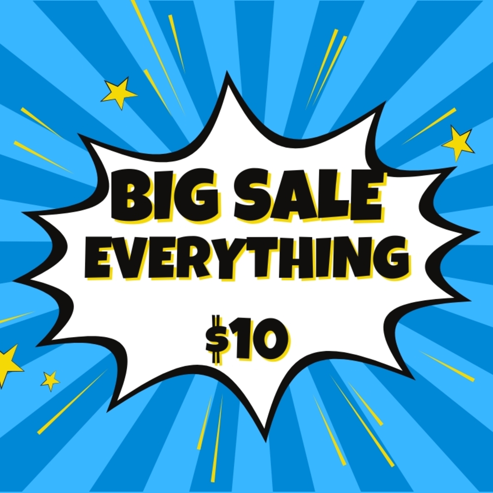 Blue and Yellow Sale Poster